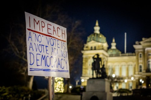 Impeachment rally.